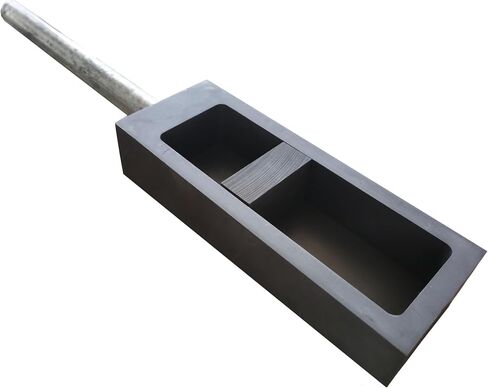 80 oz Graphite Ingot Mould Crucible Mold with Handle for Melting Casting Refining Gold Silver Copper Aluminum Brass Precious Metals in Saudi Arabia