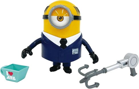 KAWADA Minions Despicable Me 4 Despicably Deluxe Collectible 5.5 inch/14cm Figure, AVL Agent Mel Figure, Large Highly Detailed Toy Figure with Display Box in Saudi Arabia