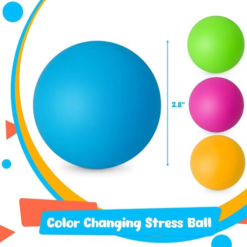 AMOR PRESENT 4PCS Dough Squeeze Balls, Color Changing Fidget Toy Stretchy Stress Balls for Teens Anxiety Relief Autism Party Favors in Saudi Arabia