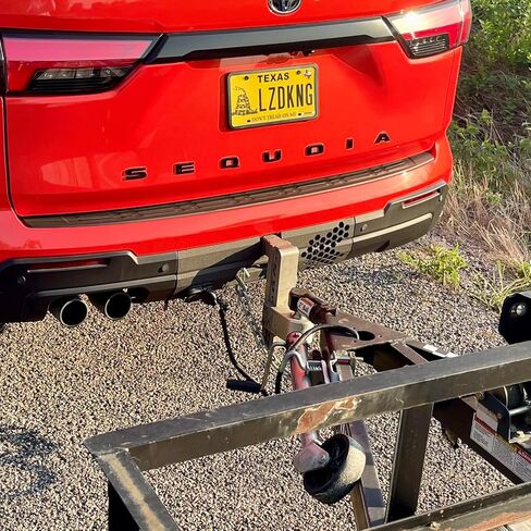 Receiver Hitch Cover | Compatible with 2023+ Toyota Sequoia | by Cosmic Craft, black, 1014-1010-A in Saudi Arabia