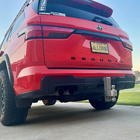 Receiver Hitch Cover | Compatible with 2023+ Toyota Sequoia | by Cosmic Craft, black, 1014-1010-A in Saudi Arabia