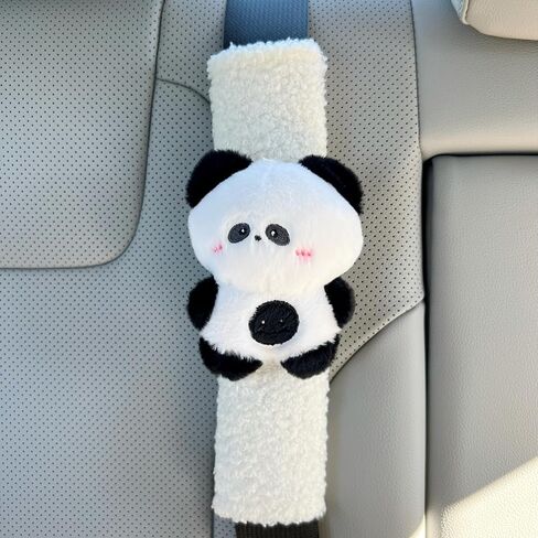 Generic Auto Car Seat Belt Cover with Animal Plush Toy, Unversal Seat Belt Cover Cushion for Shoulder and Neck Protection Car Accessories (Bunny) in Kuwait