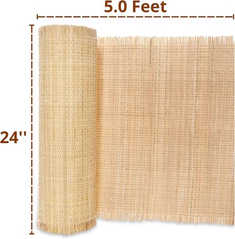 24 "عرض قصب طبيعي حزام لفة 3 أقدام مغلقة الروطان حزام مادة الضرب بالعصا لمشاريع الضرب المنسوجة قصب لفة الروطان ورقة لسقف خزانة كرسي الأثاث in Kuwait