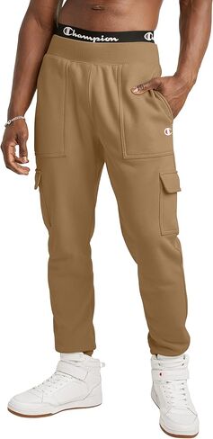 Champion Joggers, Reverse Weave Fleece Cargo Pants for Men, Heavyweight, 30.5" in Saudi Arabia