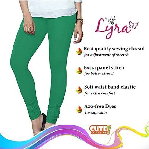 LUX LYRA Indian Churidar Leggings for Women Cotton Chudidars Extra Long Leggings in Kuwait