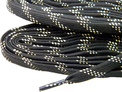 GREATLACES Heavy Duty proTOUGH(TM) Kevlar(R) Reinforced Boot 8mm Wide Flat Shoelaces (2 Pair in Saudi Arabia