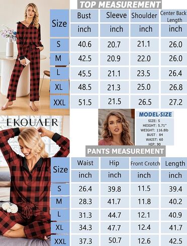 Ekouaer Waffle Knit Pajamas Set for Women 2 Piece Outfits Long Sleeve Button Top and Wide Leg Pant with Pockets Loungewear in Kuwait
