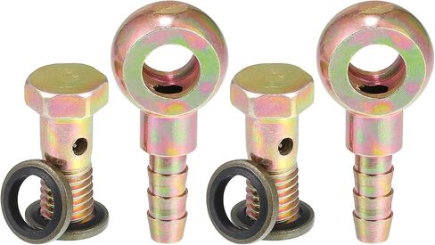 Car Oil Cooler Screw Ball Head Adapter Turbo Brake Line Bolt Adapter M12x1.25 8mm OD Bolt Brake Fitting Kit for Fuel Oil System (Set of 2) in Saudi Arabia