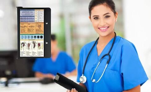 حافظة للتمريض من AOLDHYY قابلة للطي، حافظة للممرضات مناسبة للموظفين الطبيين وطلاب الطب والعاملين في المكاتب (أسود) in Saudi Arabia