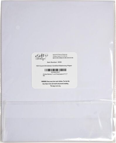 Christmas Stationery Paper Letterhead Sheets 100 Pack Holiday Xmas Red Cardinal Bird & Berries For Writing Letter Computer Office Notes Wedding Invitations & Printing Supplies 8.5" X 11" in Saudi Arabia
