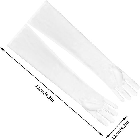 ztowoto Elegant Long Gloves For Women,Stretchy Opera Gloves,Satin Gloves 1920s Style,Party Gloves For Dance Wedding in Saudi Arabia