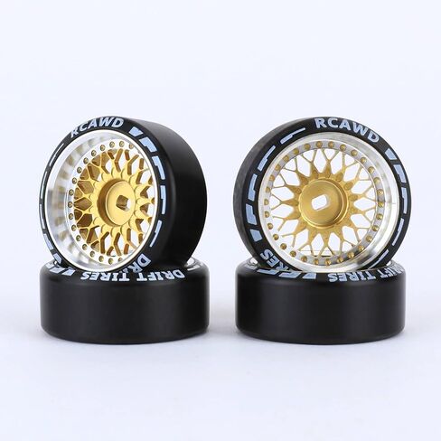 RCAWD for 1/28 Mini-Z AWD AMZ Mini-Q AMR GLA DRZ Mini-D IW04M Wltoys XRX BZ IW05 IW06 Drift Wheel Tire Set Upgrades,No More Glue Parts 27mm Diam, Sun-Type,Black in Saudi Arabia