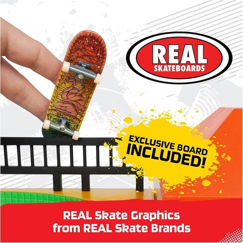 TECH DECK، ربع وعاء Ruckus X-Connect Park Creator، مجموعة منحدر قابلة للتخصيص والبناء مع لوحة أصابع حصرية، لعبة للأطفال للأعمار من 6 سنوات فما فوق in Kuwait