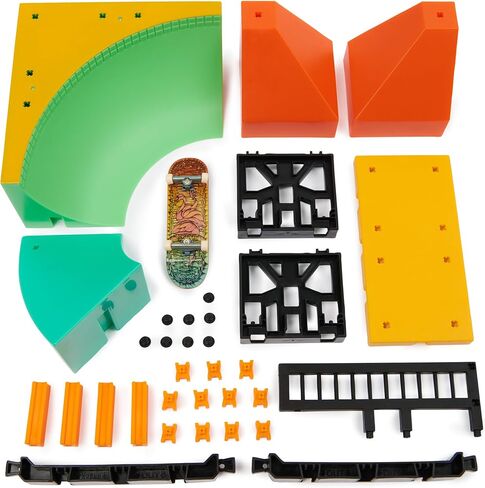 TECH DECK، ربع وعاء Ruckus X-Connect Park Creator، مجموعة منحدر قابلة للتخصيص والبناء مع لوحة أصابع حصرية، لعبة للأطفال للأعمار من 6 سنوات فما فوق in Kuwait