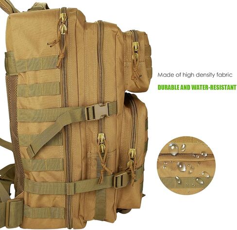 ProCase حقيبة الظهر التكتيكية 40L كبيرة 3 أيام الجيش العسكري في الهواء الطلق حقيبة ظهر للهجوم حقائب حمل حقائب الظهر in Kuwait