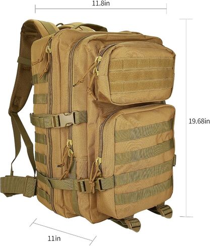 ProCase حقيبة الظهر التكتيكية 40L كبيرة 3 أيام الجيش العسكري في الهواء الطلق حقيبة ظهر للهجوم حقائب حمل حقائب الظهر in Kuwait