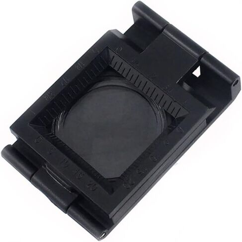 2 قطعة مكبر 10X صغير ثلاثي الطي، مكبر جيب محمول، عدسة مكبرة قابلة للطي مع مقياس للقراءة، والمنسوجات، والتجميع، وإصلاح الساعات، وأداة المجوهرات in Kuwait