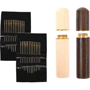 حقيبة إبرة خياطة كبيرة من SAPOCHE - 24 قطعة: تتميز بإبر ذاتية الخيط للخياطة اليدوية، هذه الإبر سهلة الخيط مثالية للتطريز والحرف اليدوية وجميع احتياجات الخياطة الخاصة بك. in Kuwait