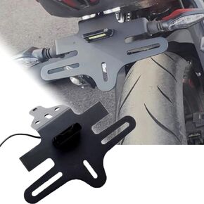 For CF-MOTO 450SR SR 450SS 450SRS 2022 2023 Motorcycle License Plate Holder Tail Light Bracket Tidy Fender Eliminator, black