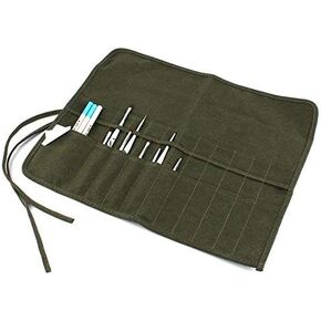 Paint Brush Holder, 22 Slots Art Paint Brush Storage Organizer Artist Paint Brush Roll Pouch For Student Artist Draw Pen Watercolor Oil Brushes Organizer, Army Green