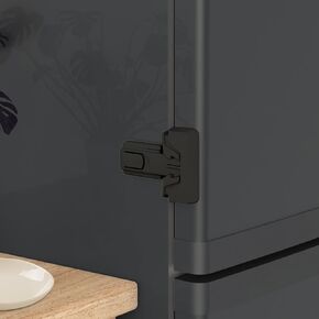 Refrigerator Fridge Freezer Door Lock for Kids and Aging Seals, Child Proof Refrigerator Latch Lock to Keep Door Closed, No Tools Required and Easy Installation (2 Pack White)