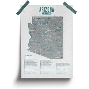 Arizona State Park Map - Checklist