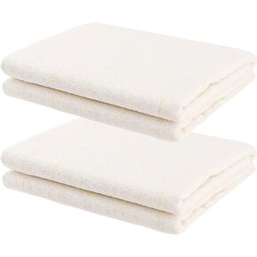 SHEUTSAN 2 PCS 59 x 59 Inches Tufting Cloth, Large Rug Tufting Cloth Bulk, Tufting Fabric with Marked Line, Monks Cloth for Punch Needle