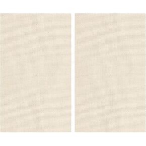 Allazone Punch Needle Cloth, Tufting Cloth Punch Needle Fabric, Embroidery Fabric, Monks Cloth for Punch Needle Embroidery Rug Hooking, Punch Needle Frame, 39.4 x 39.4 Inch