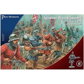 Perry Miniatures - Set AO 50 Agincourt French Infantry 1415-29 Plastic 28mm Toy Soldiers Set