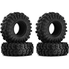 INJORA 1.55" Wheel Tires - All Terrain King Trekker Tires for RC Crawler Car Axial AX90069 UTB18 MST JIMNY(T1514)