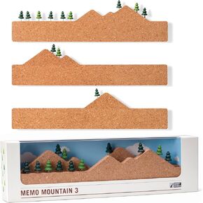 Monkey Business Cork Strip Cork Board with Tree Shaped Pushpins/Mountain Scene for Pinning Reminders and Mementos/Cute Bulletin Board with a hint of The Outdoors/Memo Mountain in Kuwait