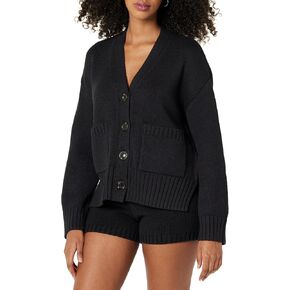 The Drop Women's Brigitte Cotton Blend Chunky Cardigan