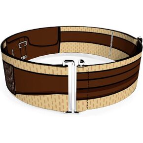Buckle-Down Star Wars Belt, Cinch Belt Star Wars Rey Utility Belt Tan Browns, 3.0 Inch Wide, Adjustable