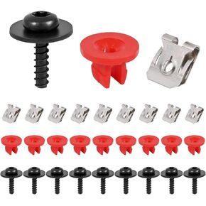 14PCS Engine Splash Shield Hardware Kit, Lower Cover Pin Screws and Clips, 90674-TY2-A01 90105-TBA-A00, Compatible with Honda Accord, Civic, CR-V (2014-2019)
