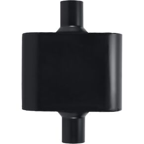 Universal Mufflers,Performance Automotive Exhaust Muffler，Single Chamber 3 inch inlet/3 inch outlet Black FH430109