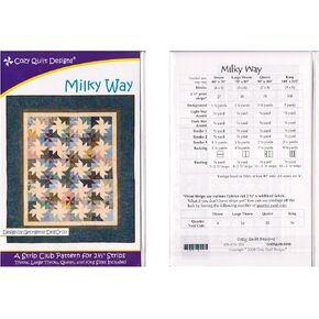 Cozy Quilt Designs 'Strip Club' Pattern - Milky Way (Includes Instructions for Four Project Sizes)