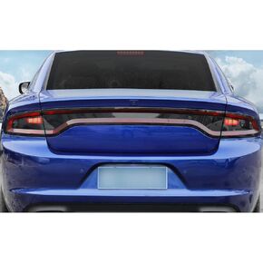 Jimen Compatible with Dodge Charger 2015-2023, 4PCS Tail Light Cover Trim Taillight Overlays