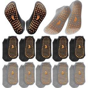 10Pairs Non-Slip Yoga Socks for Women and Men - Perfect for Pilates, Pure Barre, Ballet, Dance, and Barefoot Workouts Anti-Skid Grip Socks