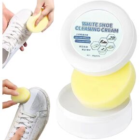 Multi functional cleaning and descaling cream, sponge white shoe cleaning cream, multifunctional cleaning and descaling cream white shoe cleaning cream with sponge, white shoe cleaner,shoe solid stai
