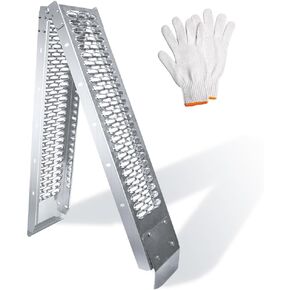 Motorcycle Ramps, Truck Ramps, Ramps for Lawn Mower, Folding Ramps Maximum Weight Capacity 550 Lbs, Expanded 73.11“ L X 9.05" W, Suitable for Bicycle, Motorcycle, Off-Road Motorcycle, Pack of 1