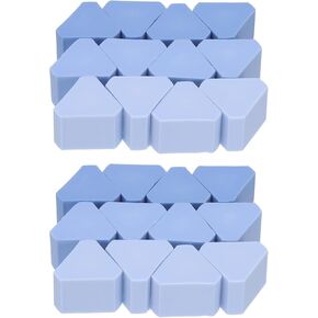 PATIKIL Pencil Erasers, 24 Pcs Rubber Colorful Gradient Triangle Mini Cute Erasers for Office Use Drawing Study Supplies Art, Green