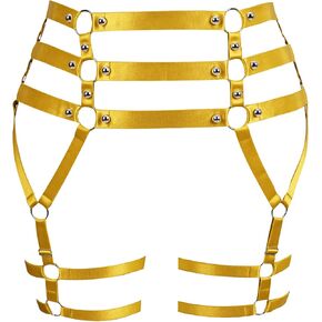 Women's Body Harness Leg Garter Belt Plus Size Cutout Fashion Garter Thigh Punk Gothic Carnival Wife Clothing