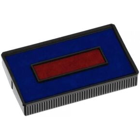 COLOP E/200 Non-Toxic, Water Based Premium Ink 2-Color Red/Blue Spare Pad, Replacement Pad for Colop Printer 200 Series Stamps