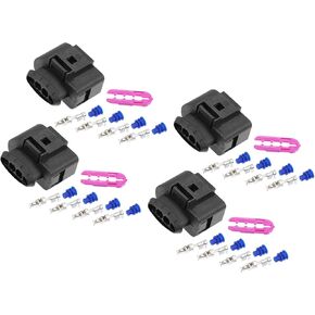 ACROPIX 4 Set 4 Pin No.1J0973724 Ignition Coil Coilpack Connector Adapter Plug Clip Kit Replacement for VW for Audi for Seat for Skoda Car Parts