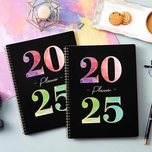 مخطط 2025 - مخطط 2025 أسبوعيًا وشهريًا من يناير إلى ديسمبر 2025، 9 × 11 بوصة، مخطط 2025 مع جيب داخلي، علامات تبويب مطلية ملونة in Kuwait