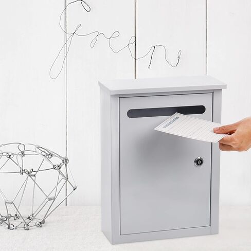صندوق إسقاط معدني من فاسموف، صندوق اقتراحات، صندوق بريد داخلي، صندوق قفل آمن، صندوق الاقتراع، صندوق التبرعات، 10.2 × 3.9 × 14.2 بوصة in Kuwait