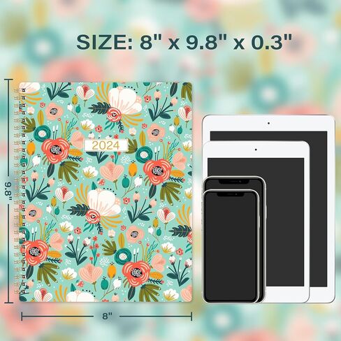 2025 Planner - 2025 Planner Weekly and Monthly from January to December 2025, 9" x 11", Planner 2025 with Inner Pocket, Colorful Coated Tabs in Saudi Arabia