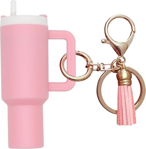 Stanley Cup Accessories Mini Cup Keychain for Women Backpack Charms Cute Girl Keychains in Saudi Arabia