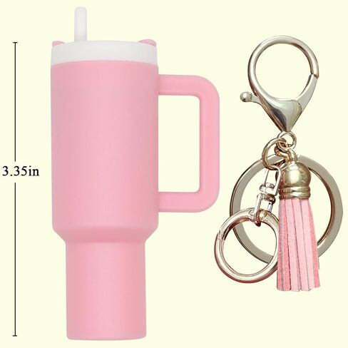 Stanley Cup Accessories Mini Cup Keychain for Women Backpack Charms Cute Girl Keychains in Saudi Arabia