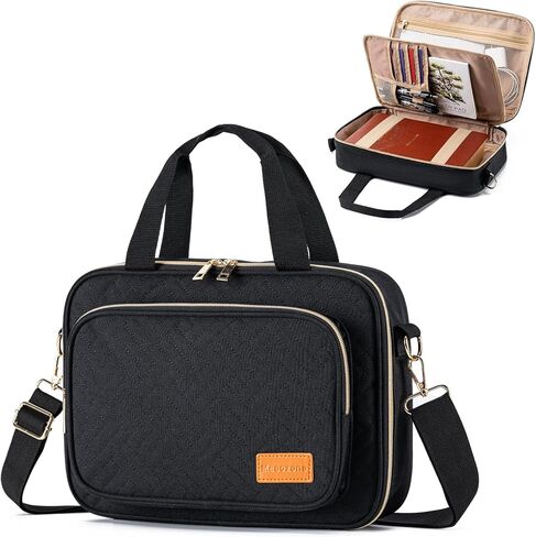 Bible Cover for Women, Large Bible Case with Detachable Pen Slot Shoulder Strap, Bible Carrying Case for Girls Study Bible, Black in Kuwait